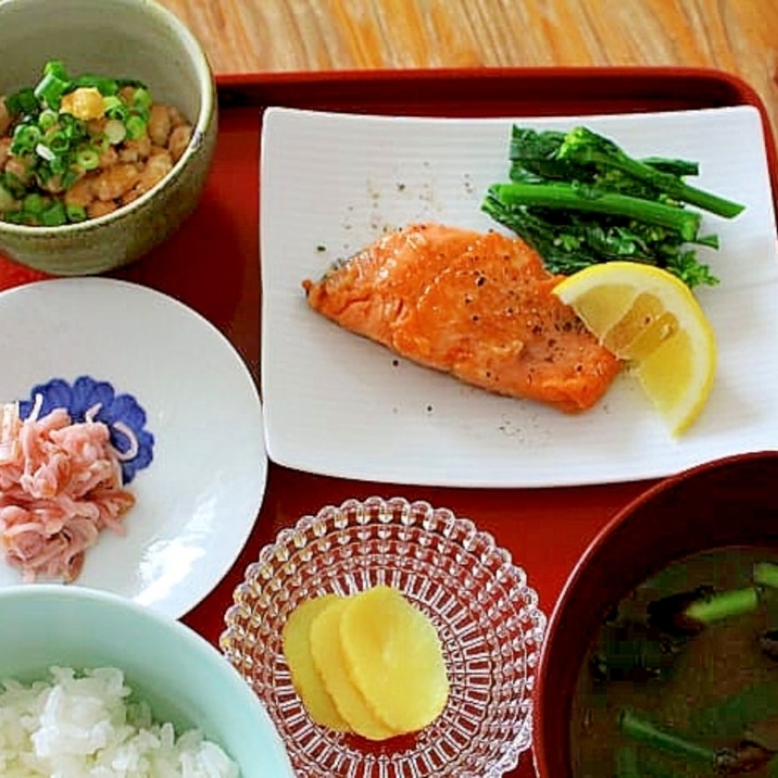 桜鱒のバター焼き